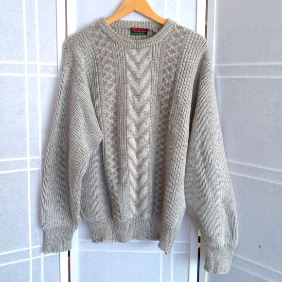Vintage wool blend gray sweater made in Italy - Picture 1 of 6